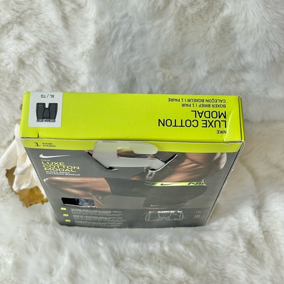 New with tag NIKE LUXE COTTON MODAL BOXER BRIEF EXTRA SOFT SWEAT WICKING comfort - Picture 3 of 3